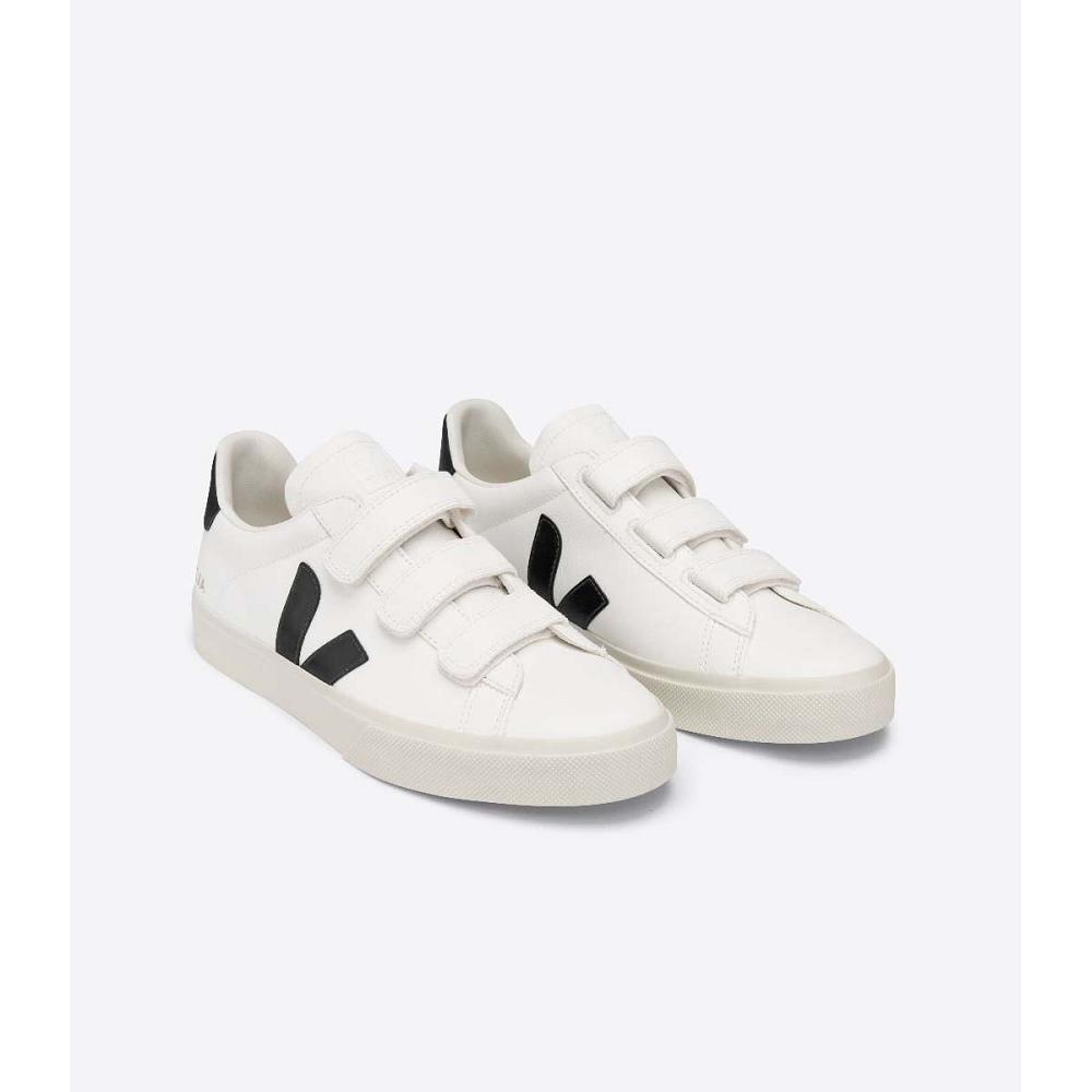 Men's Veja RECIFE CHROMEFREE Sneakers White/Black | ZA 310GSO